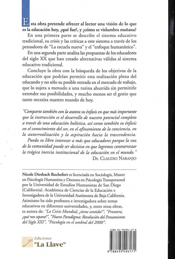 Los Retos de la Educación en el Amanecer del Nuevo Milenio: Educación: ¿Transmisión de un Saber o Descubrimiento de un Potencial?