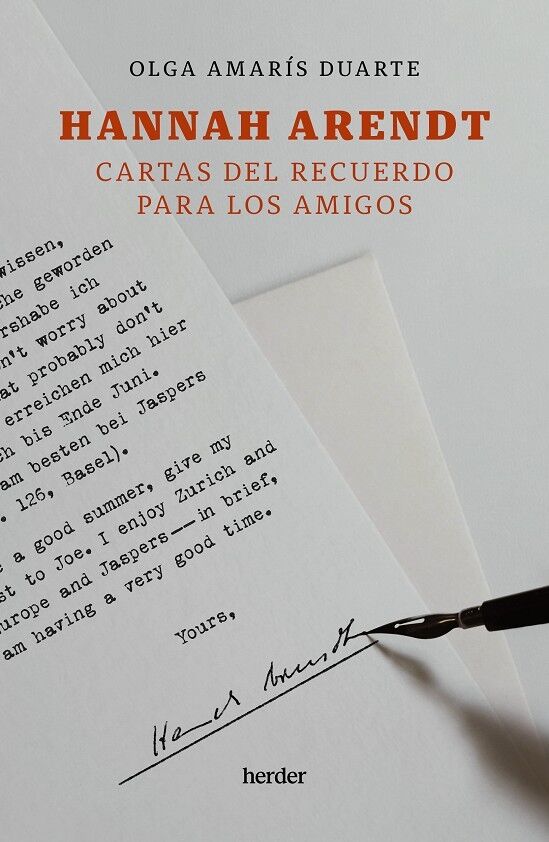 Hannah Arendt. Cartas del Recuerdo para los Amigos