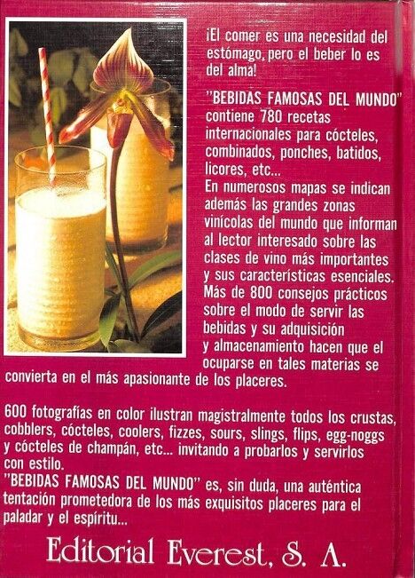 Bebidas Famosas del Mundo.... Cócteles, Batidos, Vinos y Licores, Bebidas Calientes, Ponches, Bebidas Sin Alcohol, Longdrinks...