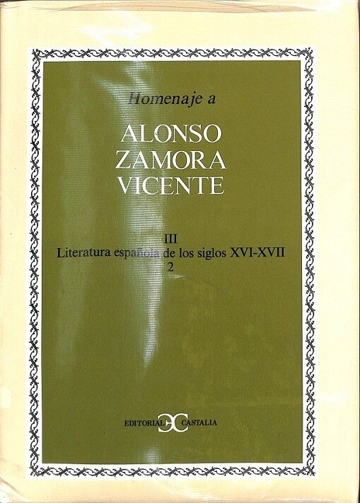 Homenaje a Alonso Zamora Vicente, Vol. Iii-2
