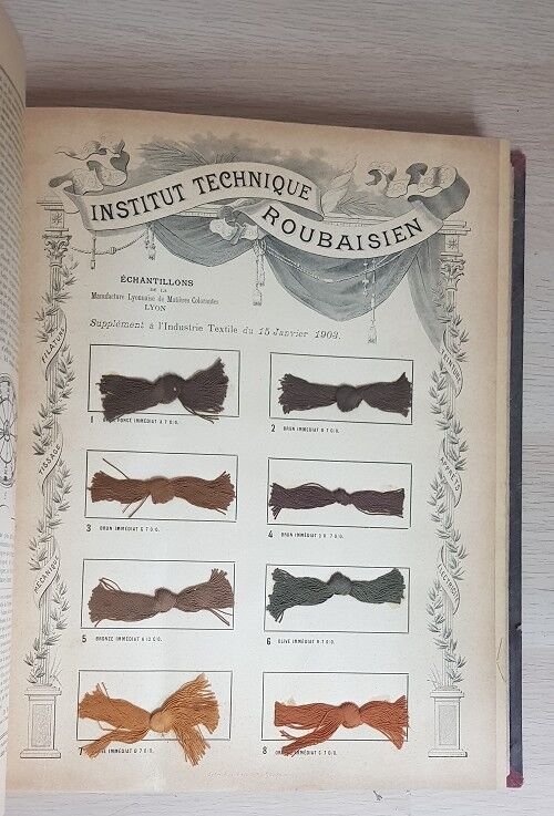 L'Industrie Textile: Moniteur de la Filature, Du Tissage, de la Teinture, Des Apprets Et Des Industries Qui S'Y Rattachent.annee 1903 1904 1906 1908
