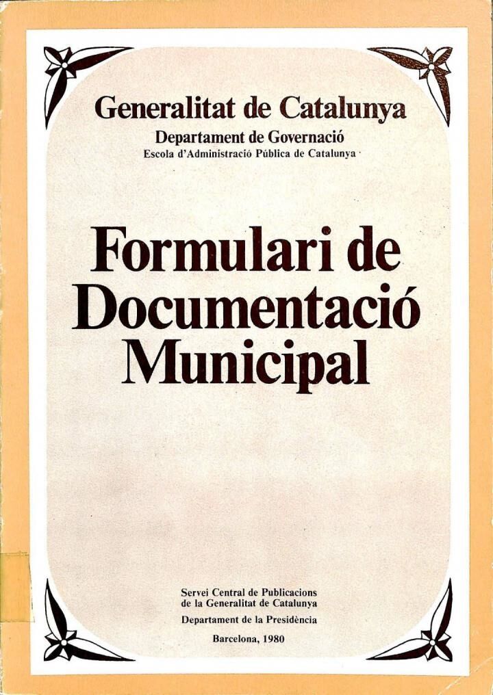 Formulari de Documentació Municipal