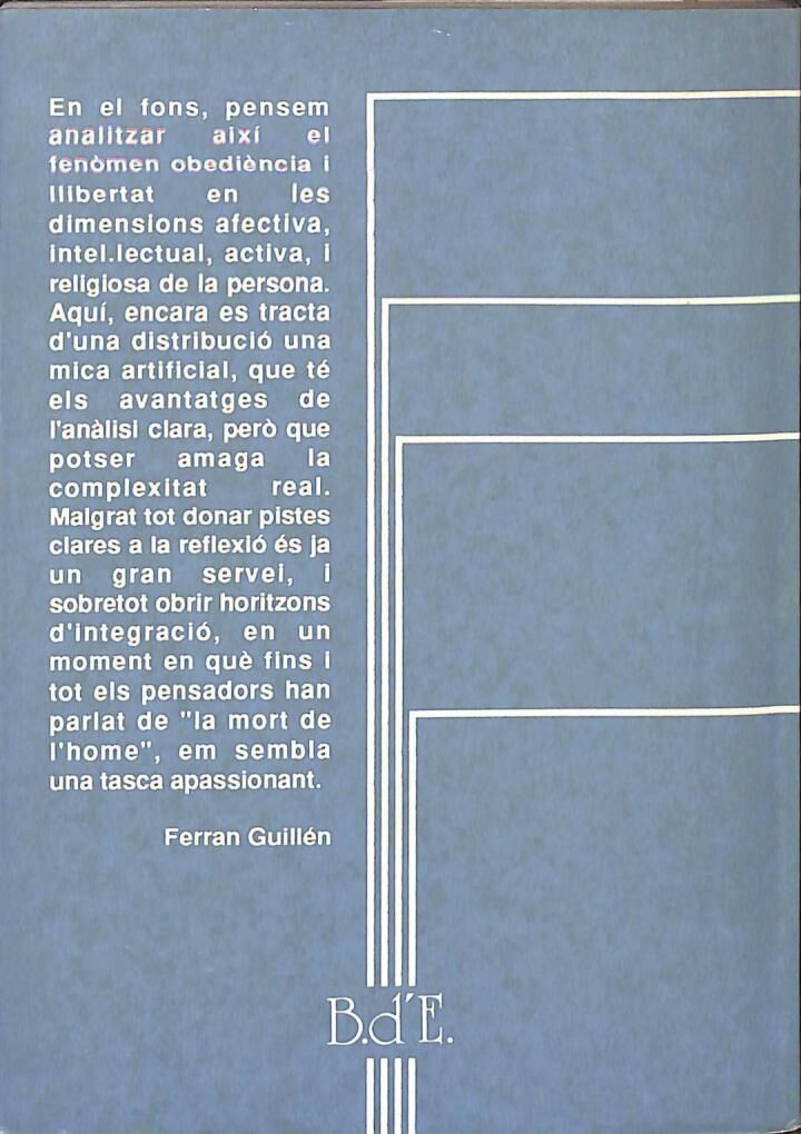 Obediència i Llibertat .