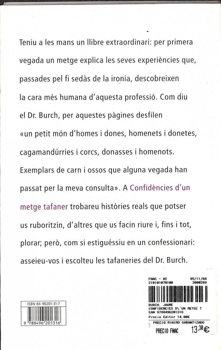 Confidències d'Un Metge Tafaner