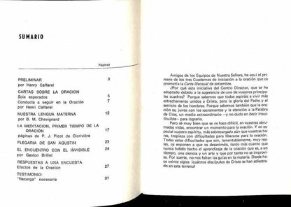 Cuadernos Sobre la Oración / Quaderns Oració. Serie Iniciación 1, 2 y 3 (Castellano / Catalán) .