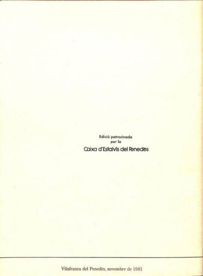 Perfil Biogràfic d'Un Penedesenc Universal, Enric - Cristòfor Ricart
