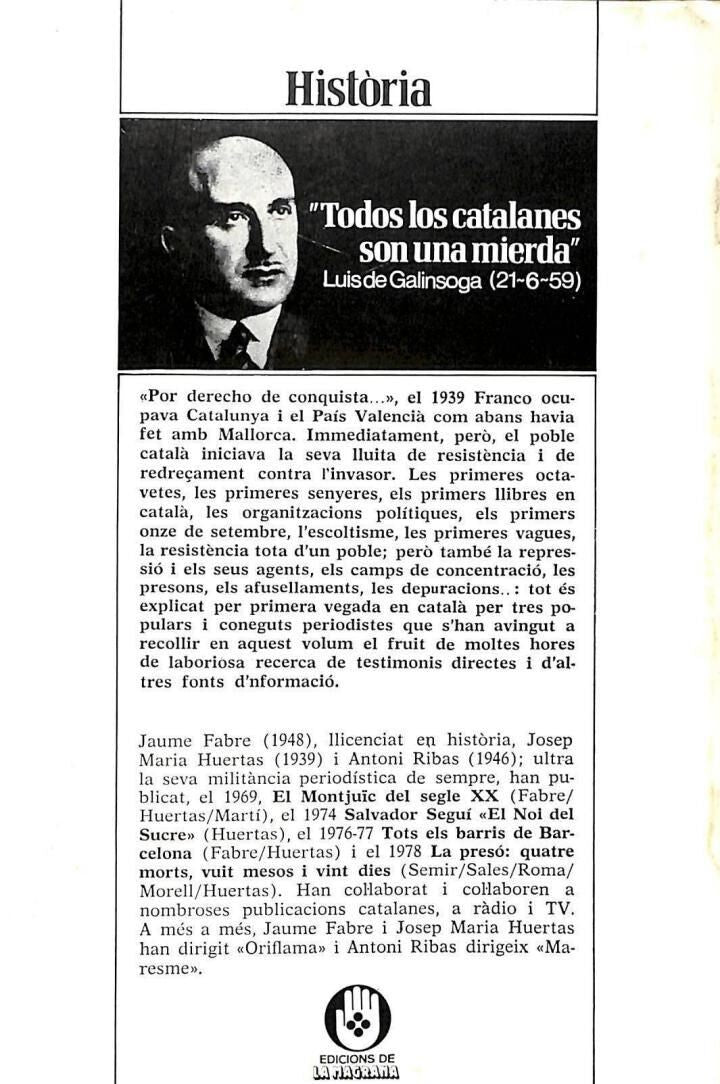 Vint Anys de Resistencia a Catalunya (1939-1959)