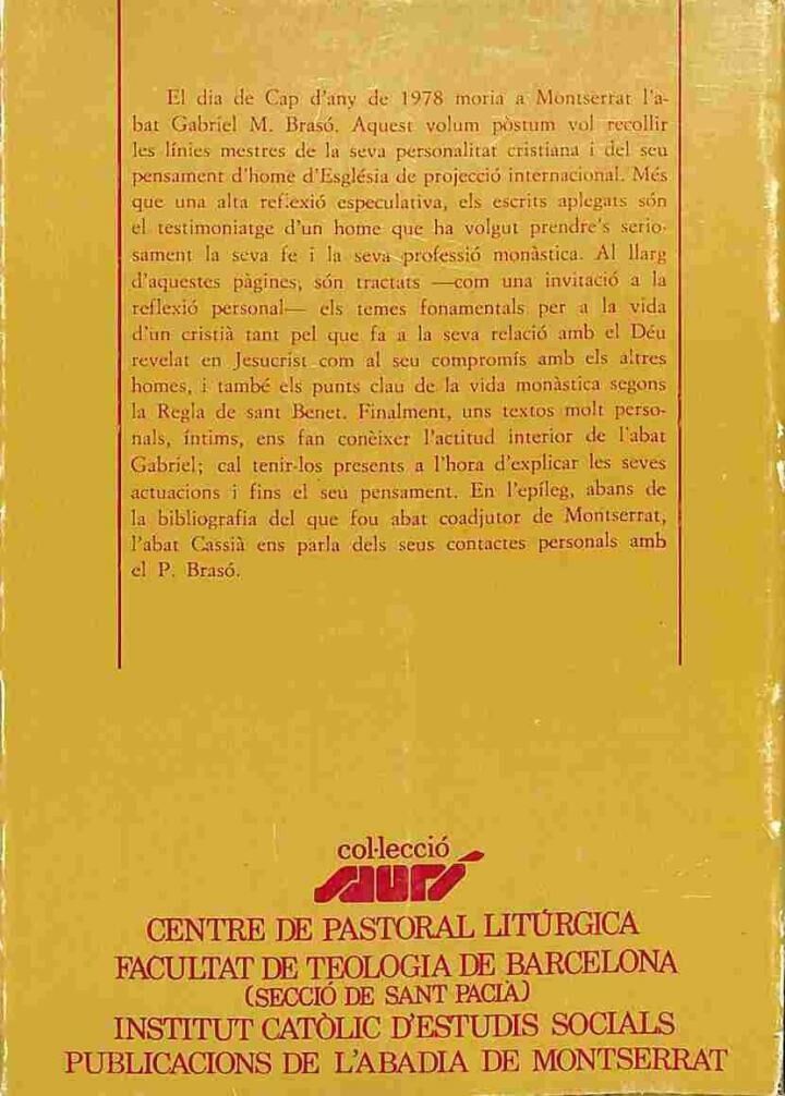 Servir en L'Amor Edició a Cura de Josep M. Soler i Canals .