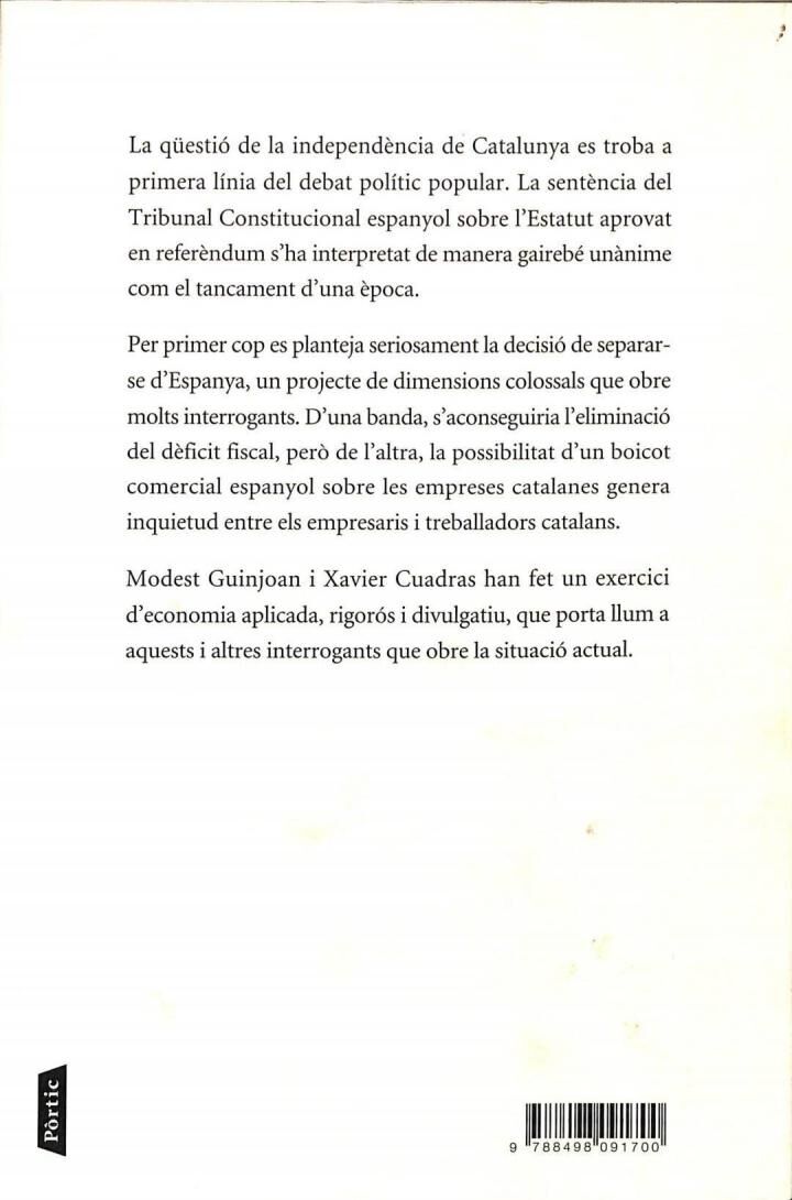 Sense Espanya - Balanç Econòmic de la Independència