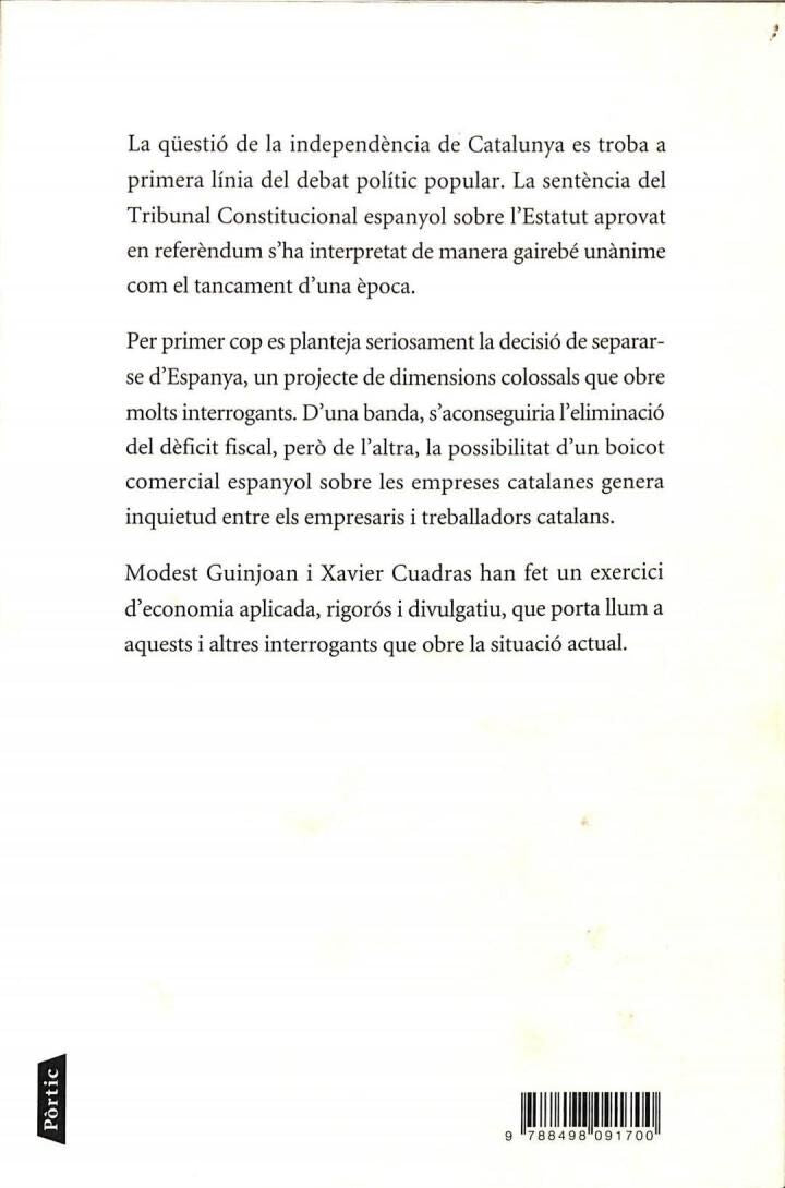Sense Espanya - Balanç Econòmic de la Independència