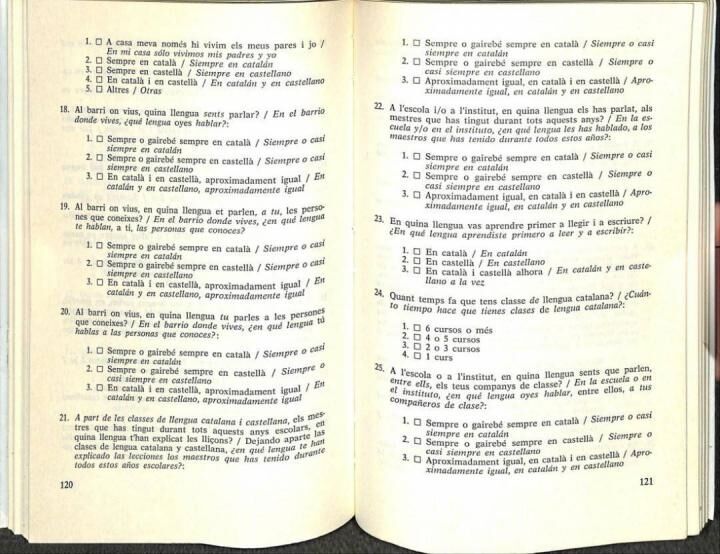 Llengua i Immigració la Segona Generació Immigrant a la Catalunya No - Metropolitana .