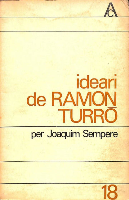 Ideari de Ramon Turró .