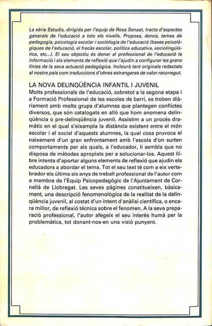 La Nova Delinqüència Infantil i Juvenil