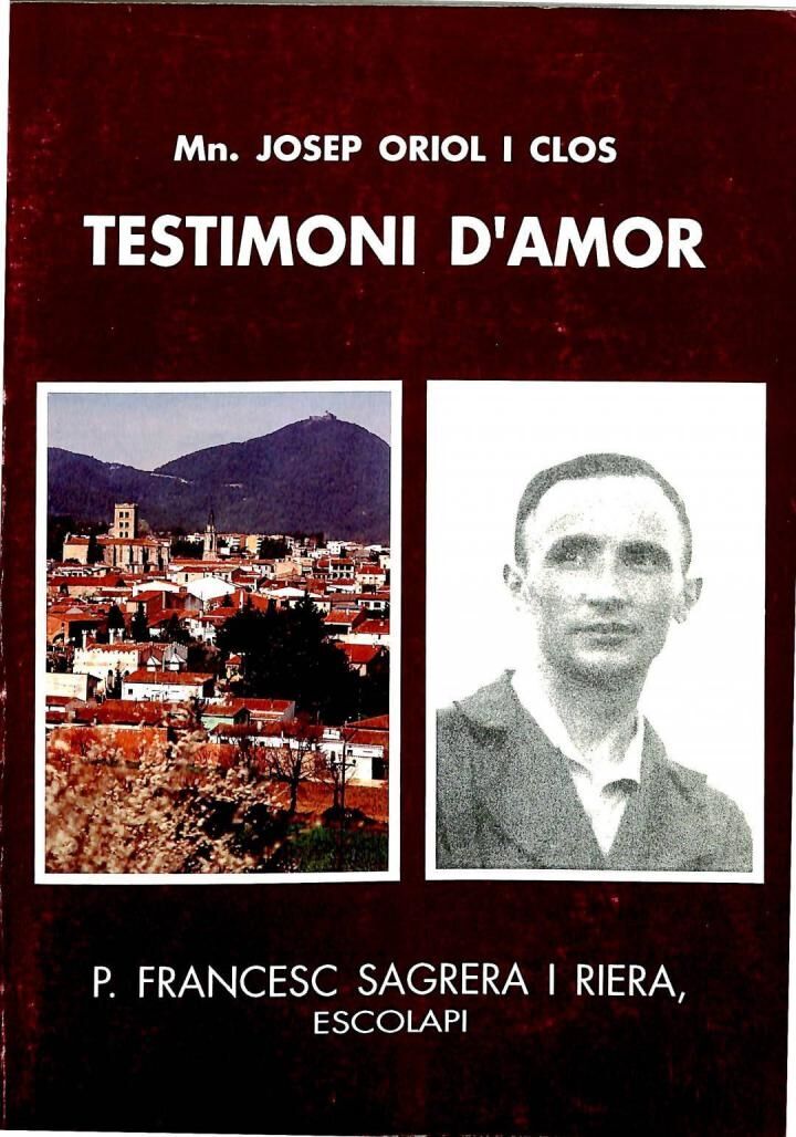 Testimoni d'Amor. P. Francesc Sagrera i Riera .