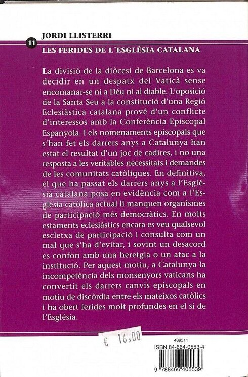 Les Ferides de L'Església Catalana .