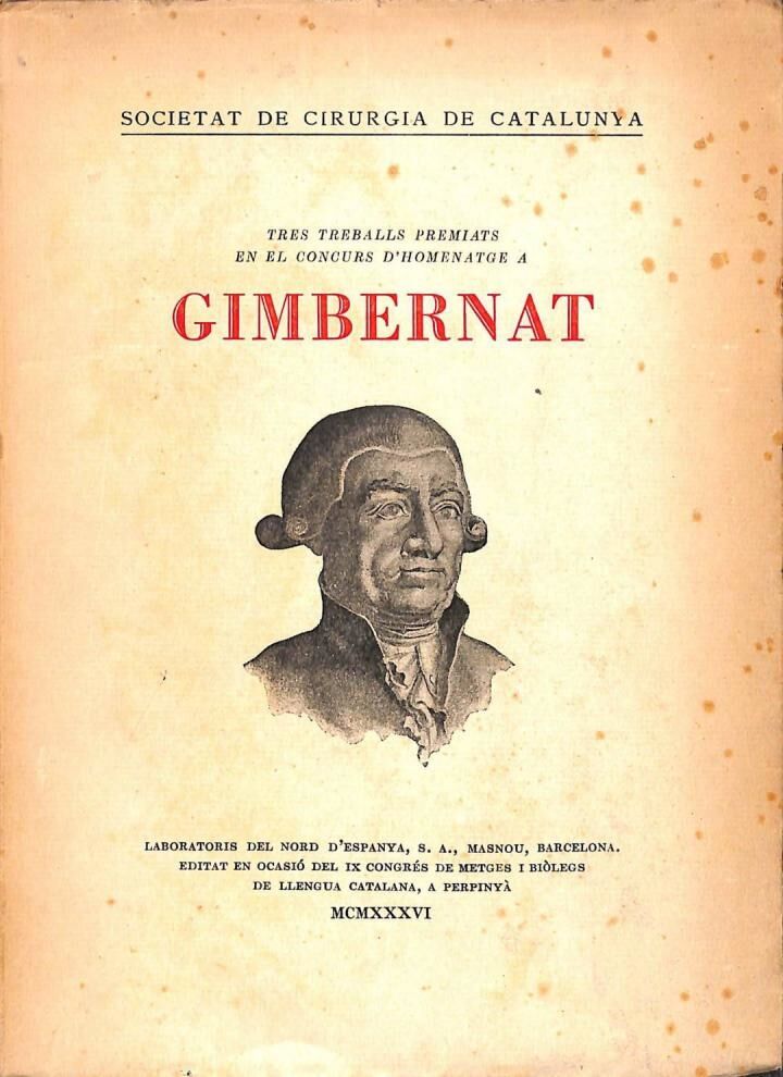 Tres Treballs Premiats en el Concurs d'Homenatge a Gimbernat .
