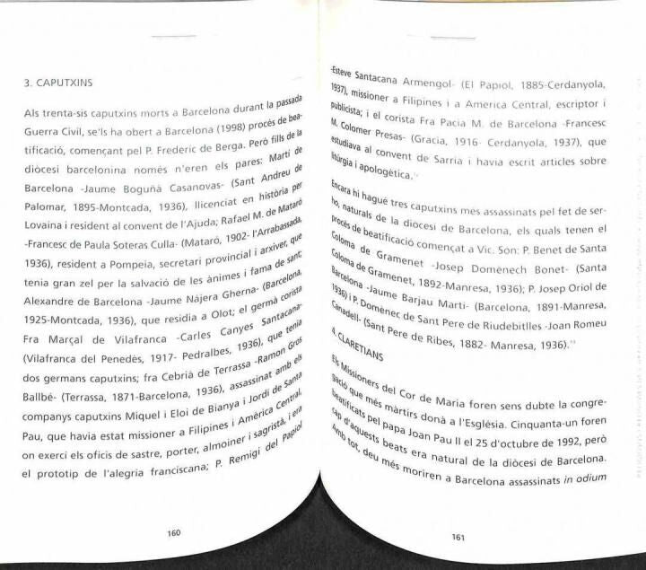 Testimonis de la Fe amb el Martiri Al Segle XX a L'Església de Barcelona .