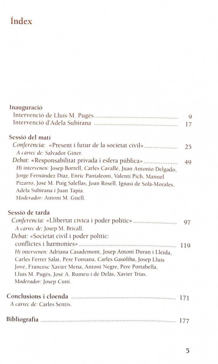 Present i Futur de la Societat Civil .