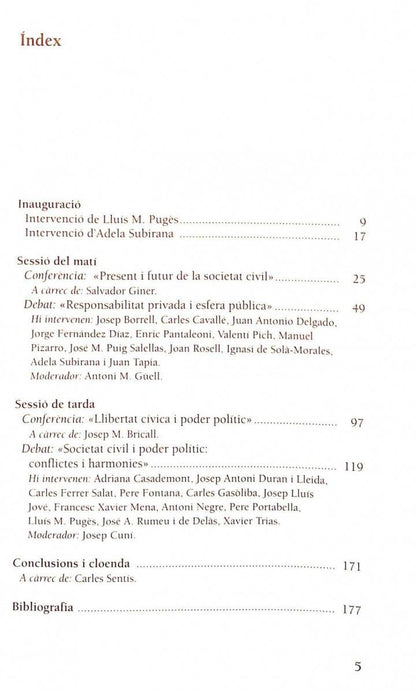 Present i Futur de la Societat Civil .