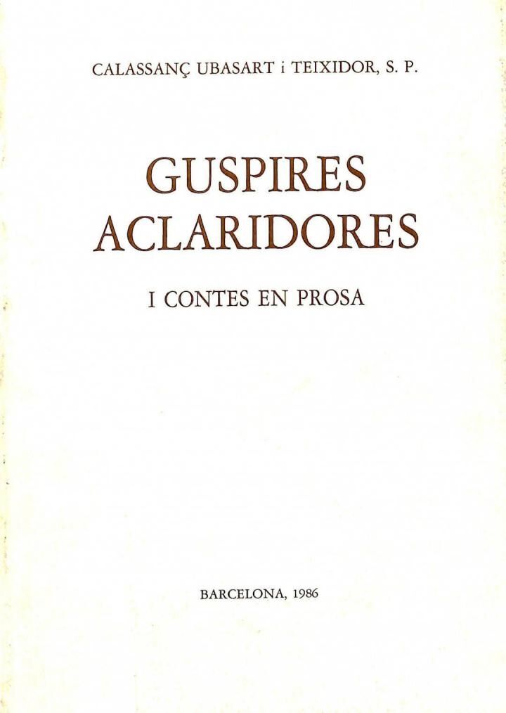 Guspires Aclaridores i Contes en Prosa .