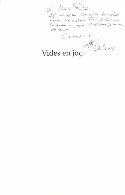 Vides en Joc: Assaig Humanístic Novel·lesc (Llibre i - II)