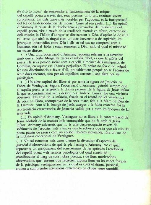 Aspectes de Nova Observació en L'Obra Poetica de Jacint Verdaguer .