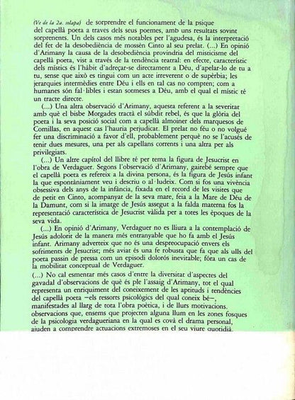 Aspectes de Nova Observació en L'Obra Poetica de Jacint Verdaguer .