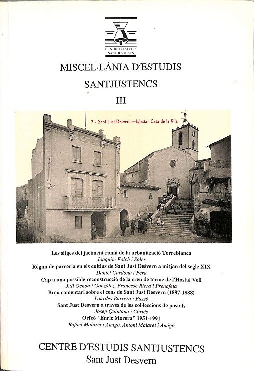 Miscel·lània d'Estudis Santjustencs III