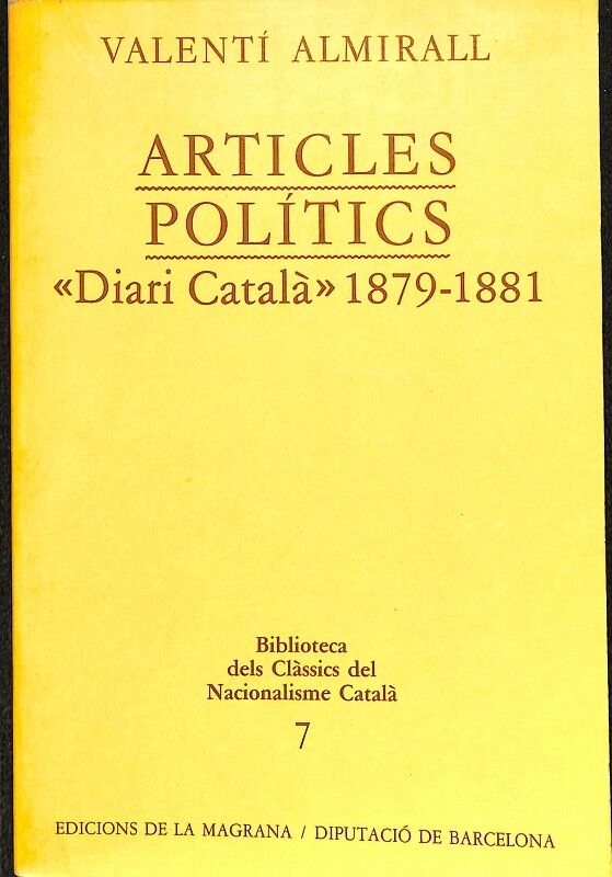 Articles Polítics - Diari Català 1879-1881
