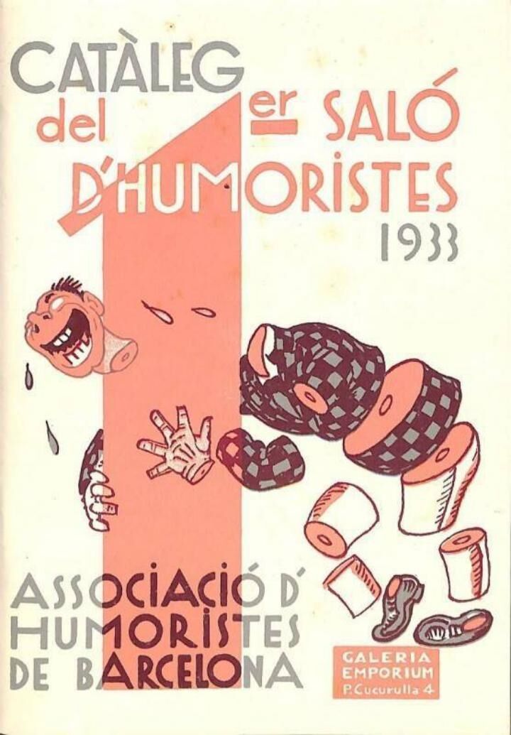 Catàleg del 1er Saló d'Humoristes 1933 de L'Associació d'Humoristes de Barcelona .