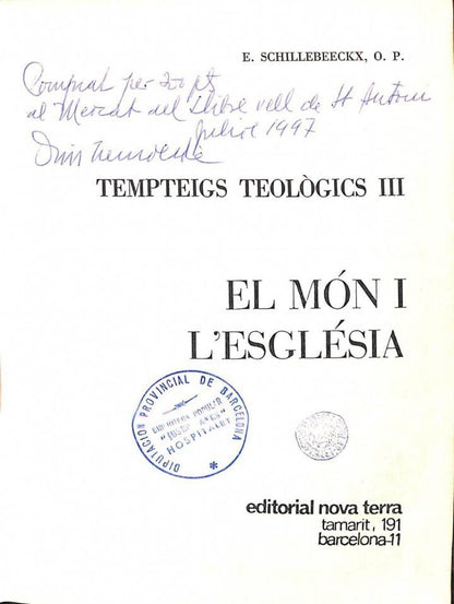 El Món i L'Esglèsia .