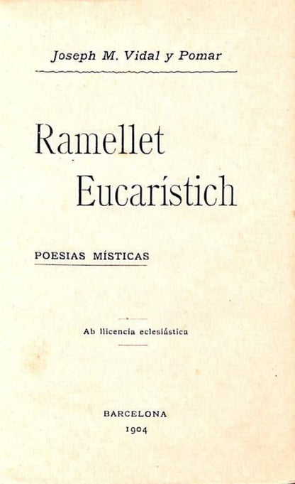 Ramellet Eucarístich Poesías Místicas