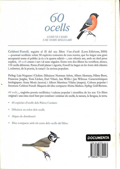 60 Ocells Comuns i Rars i de Noms Singulars (Amb CD) .