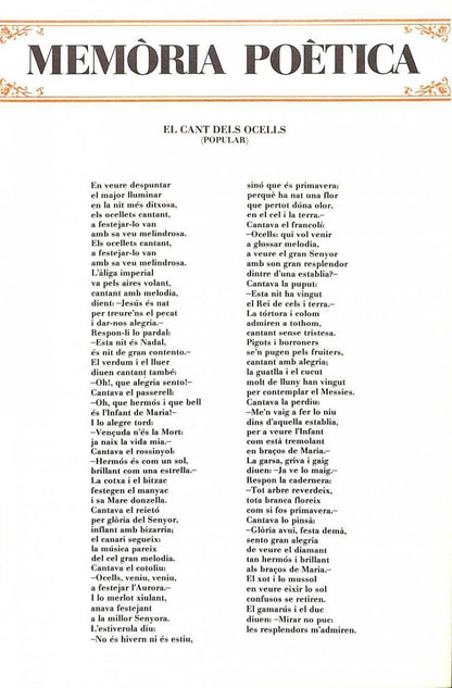 Costumari Catala. (Fascículos) Memòria Poètica .