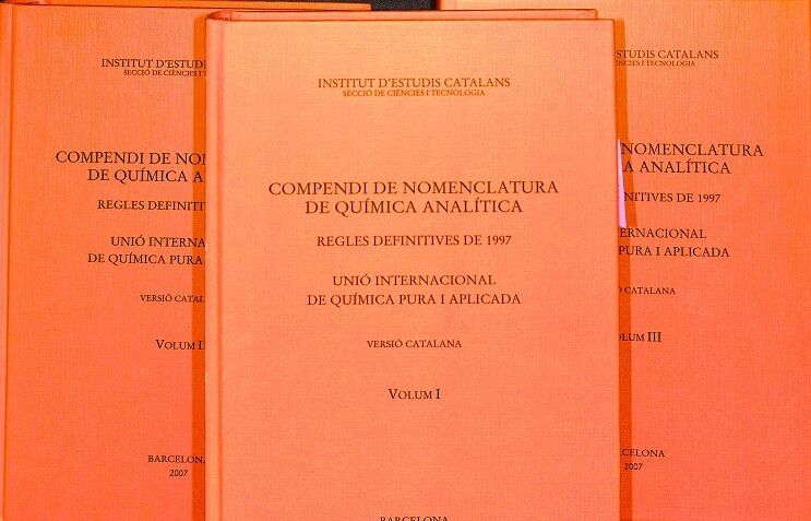 Compendi de Nomenclatura de Química Analítica 3 Vol.