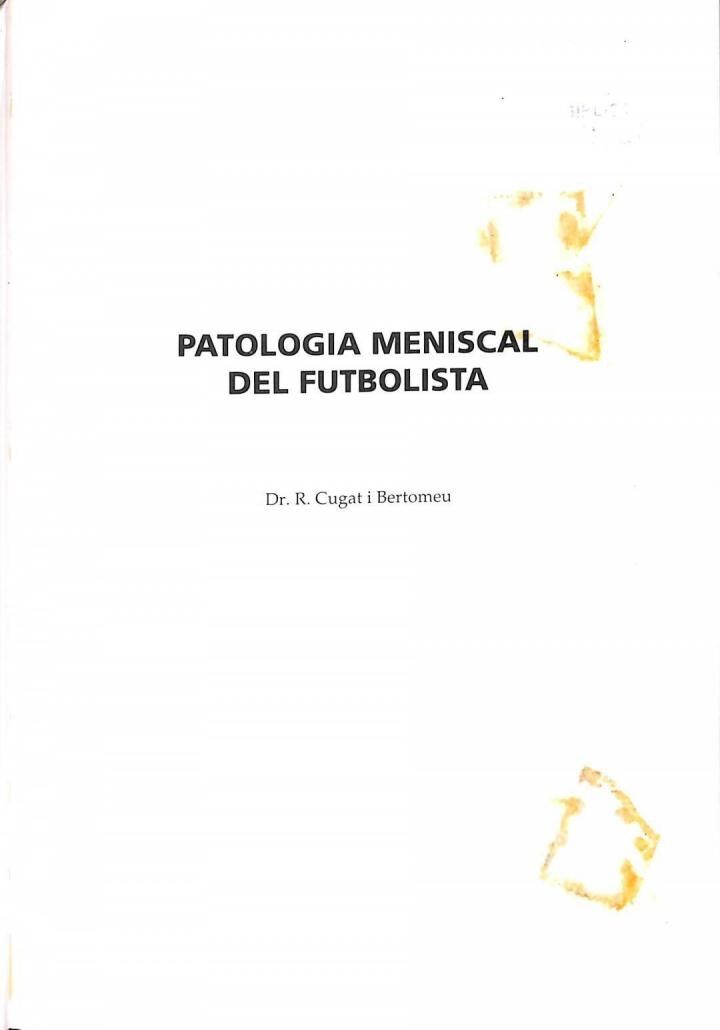 Patología Meniscal del Futbolista