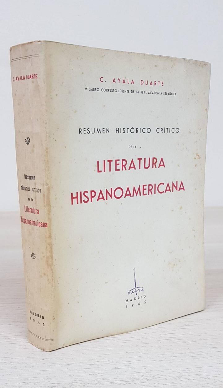Resumen Histórico Crítico de la Literatura Hispanoamericana