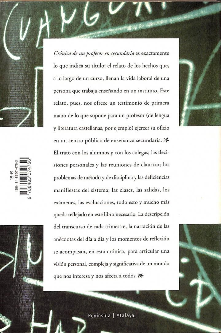 Crónica de un Profesor en Secundaria: el Mundo de la Enseñanza Desde Dentro