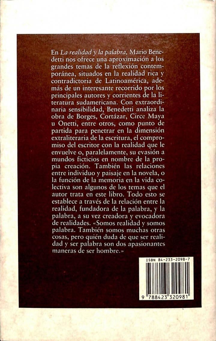 La Realidad y la Palabra