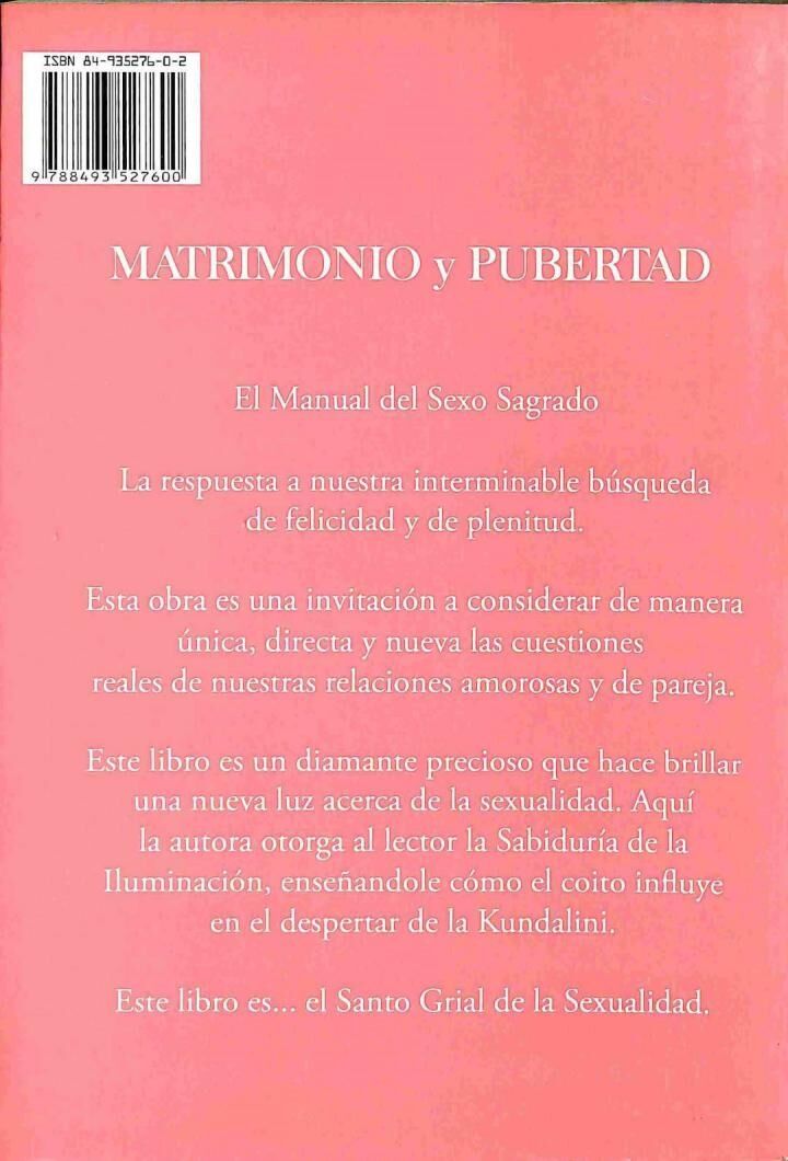 Matrimonio y Pubertad