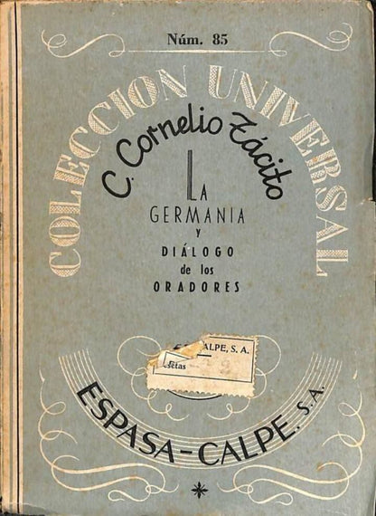 La Germania y Diálogos de los Oradores