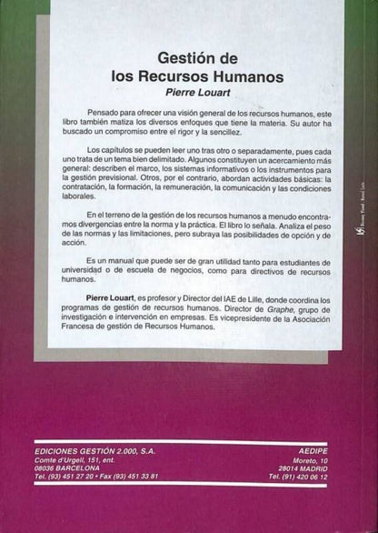 Gestión de los Recursos Humanos