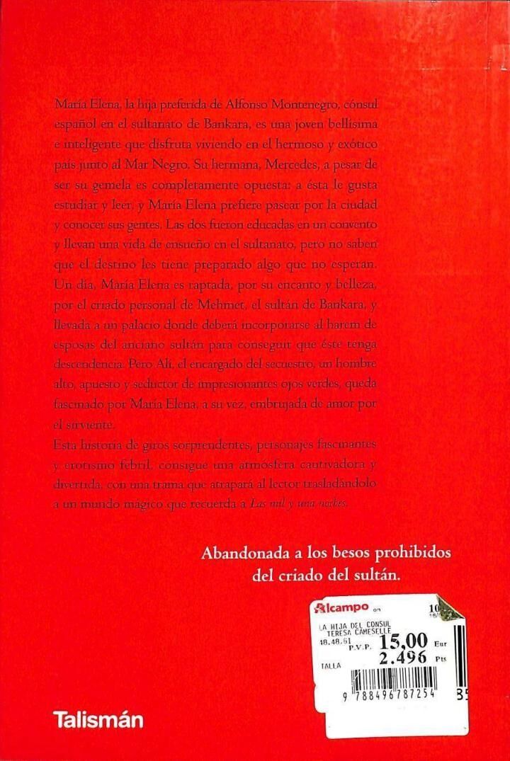 La Hija del Cónsul (Novela Ganadora del Premio Talismán)