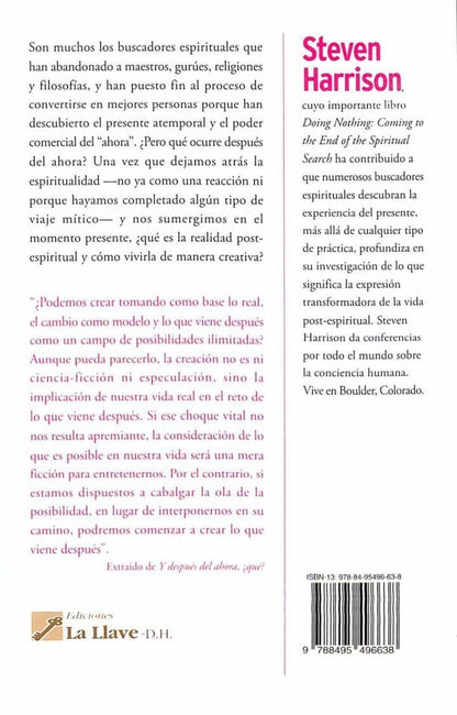 ¿Y Después del Ahora, Qué? Post-espiritualidad y Vida Creativa