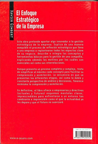 El Enfoque Estratégico de la Empresa: Principios y Esquemas Básicos
