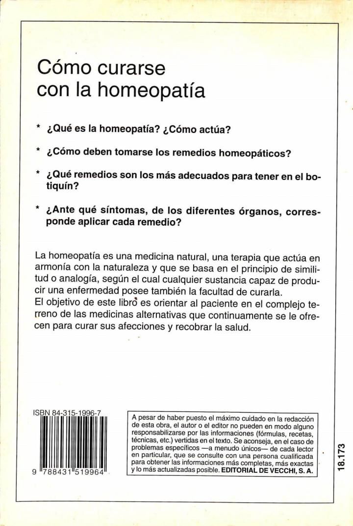 Como Curarse con Homeopatia