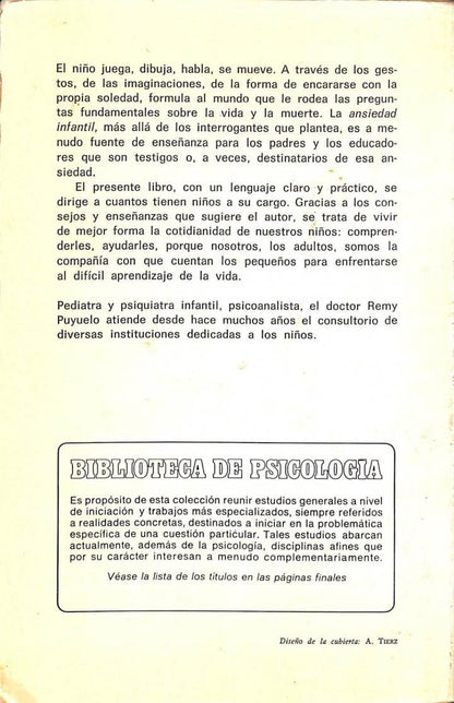 La Ansiedad Infantil: un Difícil Bienestar