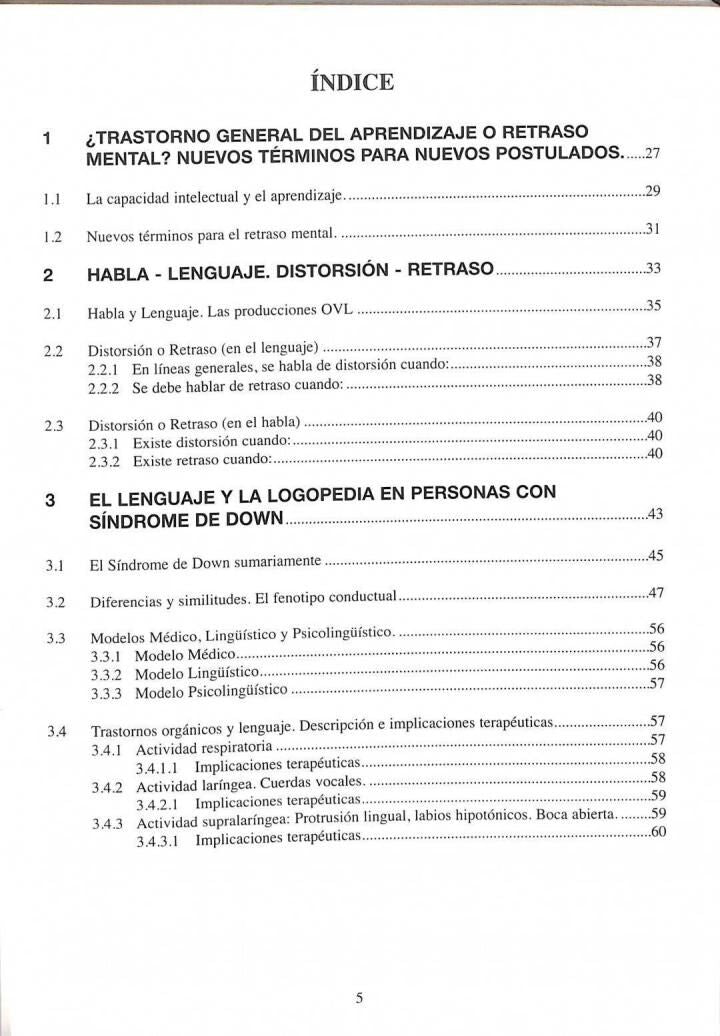 Logopedia Creativa en Personas con Síndrome de Down, Lenguaje y Deficiencia Intelectual