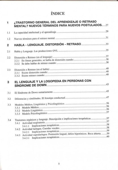 Logopedia Creativa en Personas con Síndrome de Down, Lenguaje y Deficiencia Intelectual