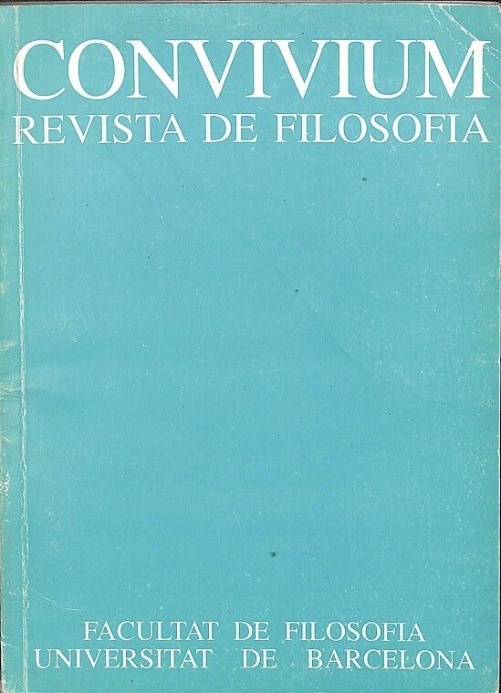 Convivium Revista de Filosofia Vol 1